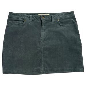 Patagonia Blue Green Corduroy Mini Skirt Womens 14 Organic Cotton Outdoor Casual